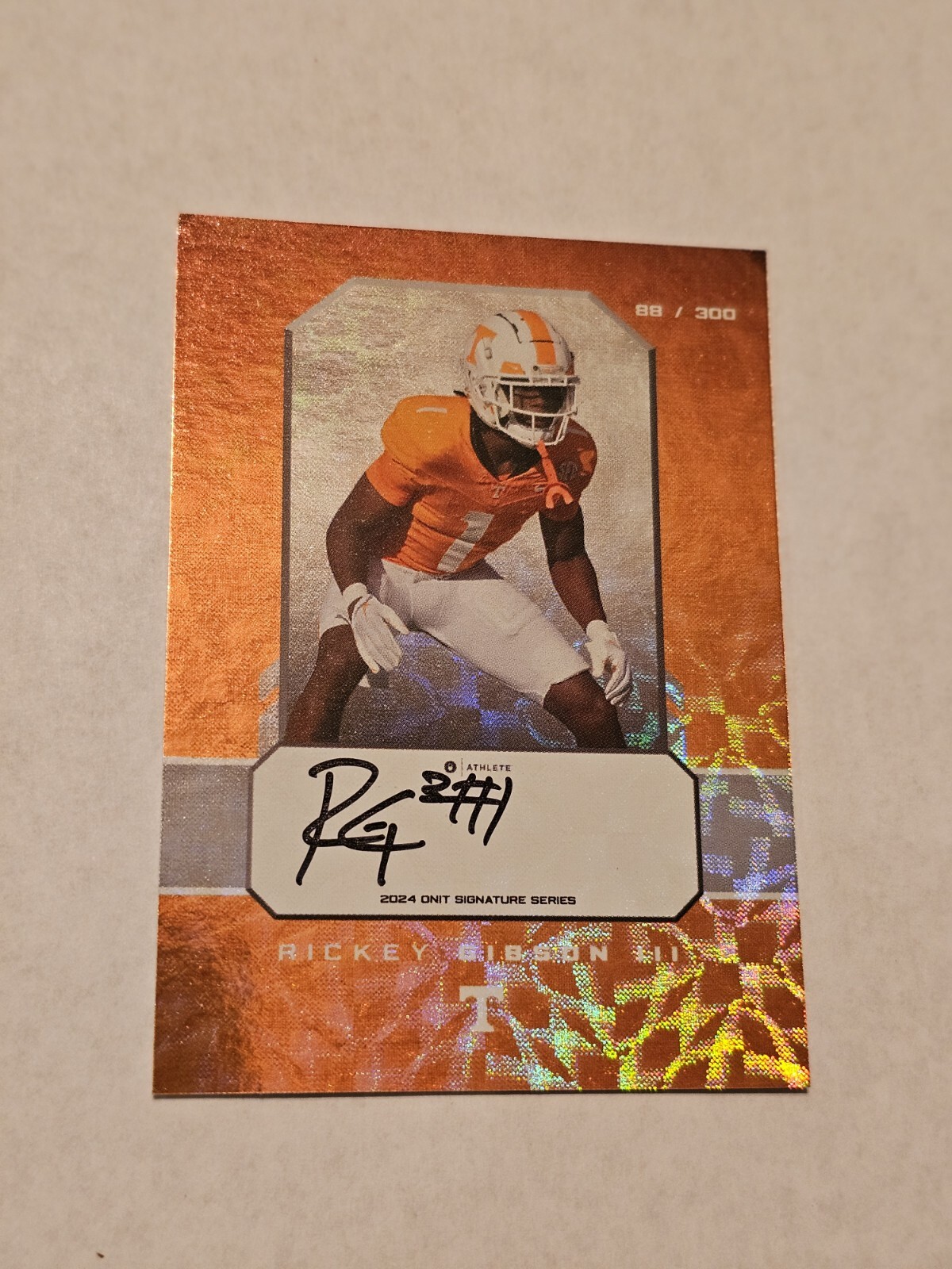 Rickey Gibson III 2024 Onit Signature Series On Card Autograph /300