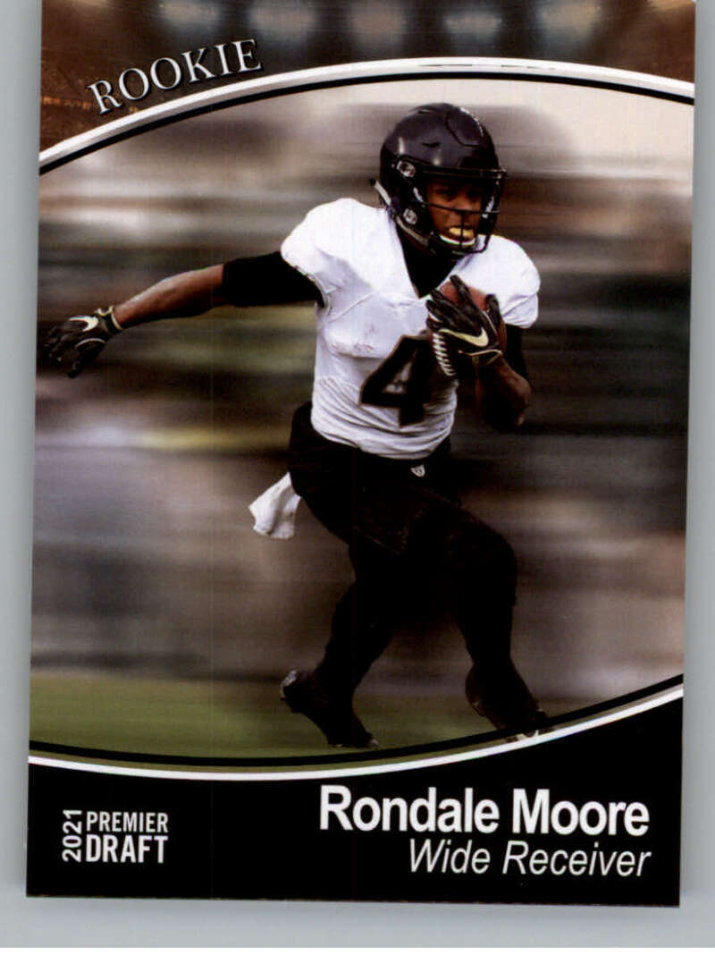 Rondale Moore RC 2021 SAGE Hit Premier Draft #27 ROOKIE NFL ID:122698