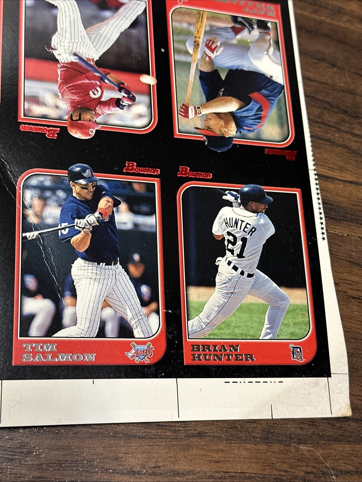 1997 Bowman Baseball Uncut Sheet Adrian Beltre RC Tatis Jeter Ripken MLB Stars