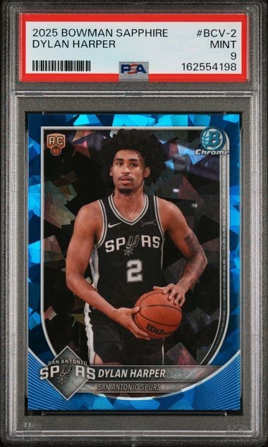 2025 BOWMAN SAPPHIRE EDITION #BCV-2 DYLAN HARPER PSA 9 MINT