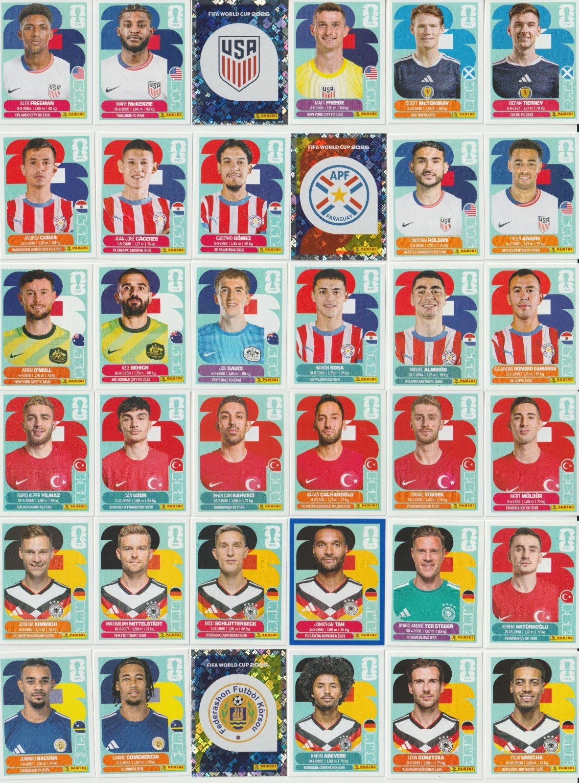Group 3/3 PICK your OWN – Panini FIFA World Cup 2026 Stickers FWC 900+ Stickers