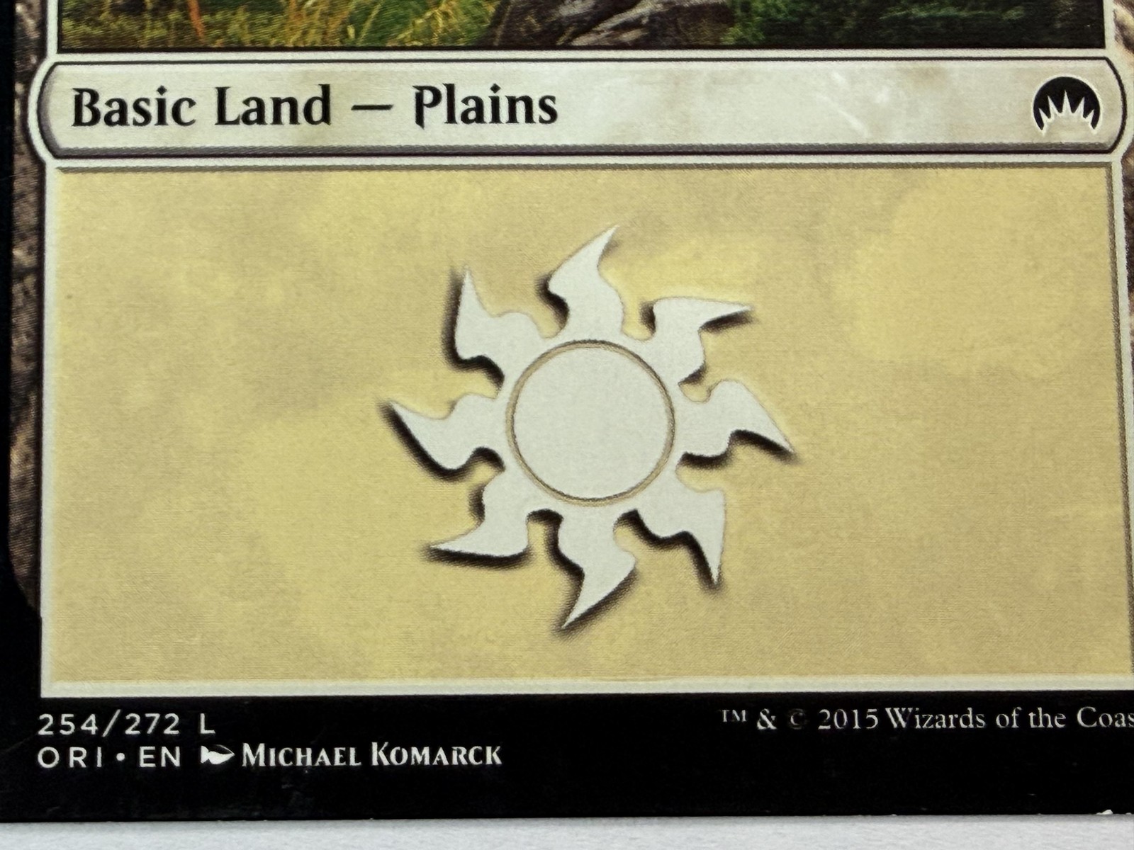 2015 Wizards Of The Coast Plains #254/272 L Magic Origins ORI Basic Land MTG NM
