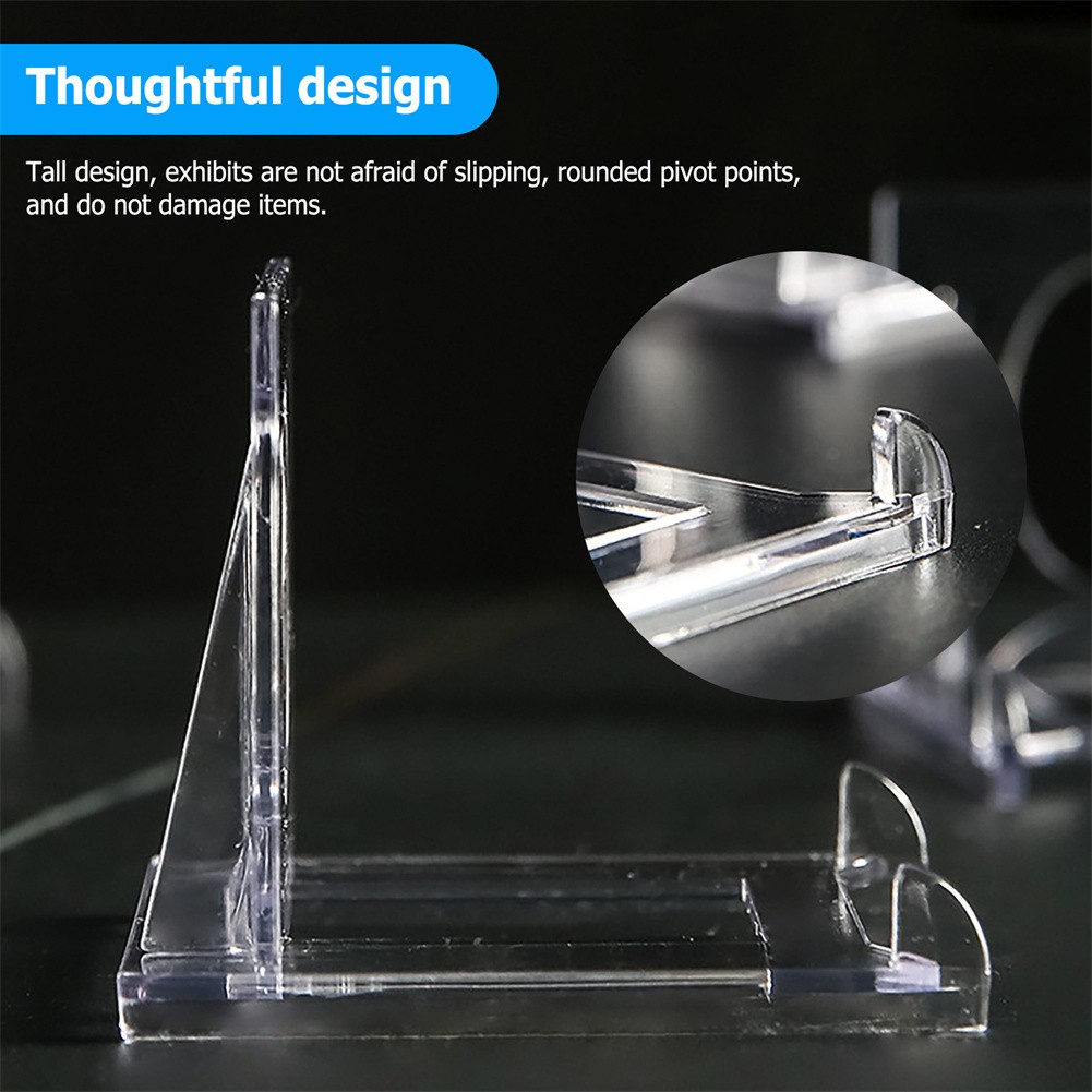Adjustable Acrylic Stands Display Rack for Photos Crafts Office Desktop Storage