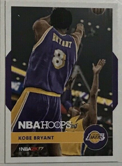 NBA Hoops 2K17 Kobe Bryant 2016-17 Panini America, INC. Trading Cards #2 & #8