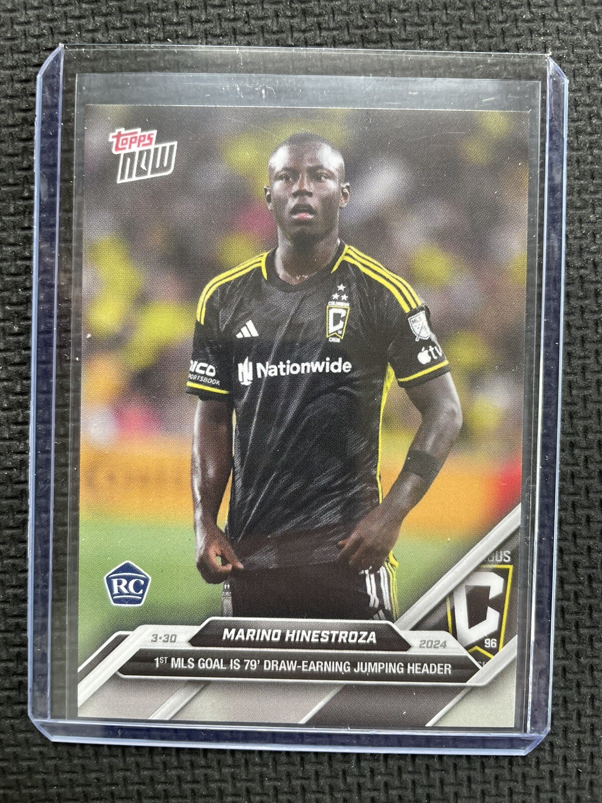 2024 Topps Now MLS 28 MARINO HINESTROZA COLUMBUS CREW ROOKE RC Only 130 Made