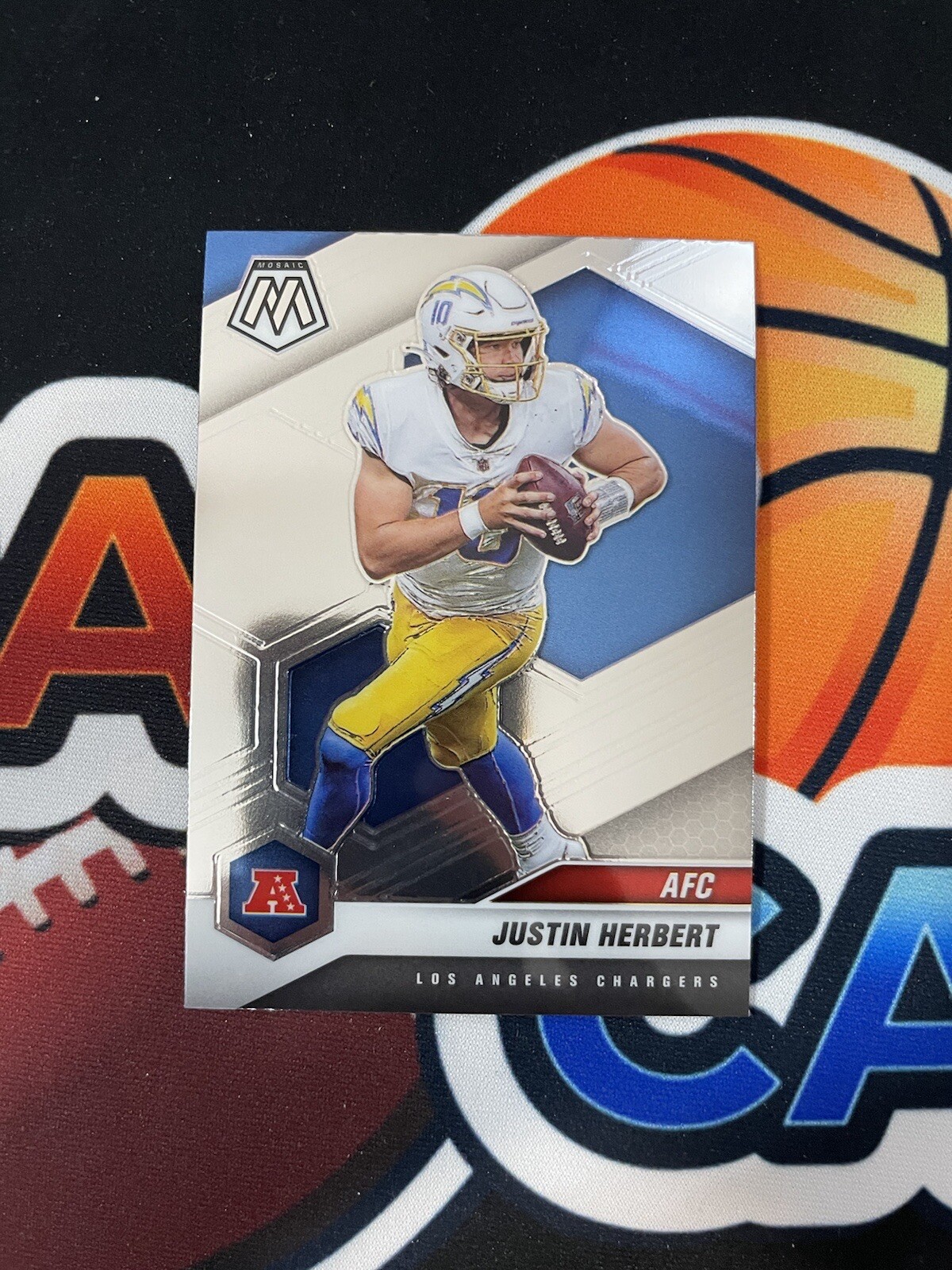 2021 Mosaic NFL AFC Base #224 Justin Herbert CHARGERS 2nd year