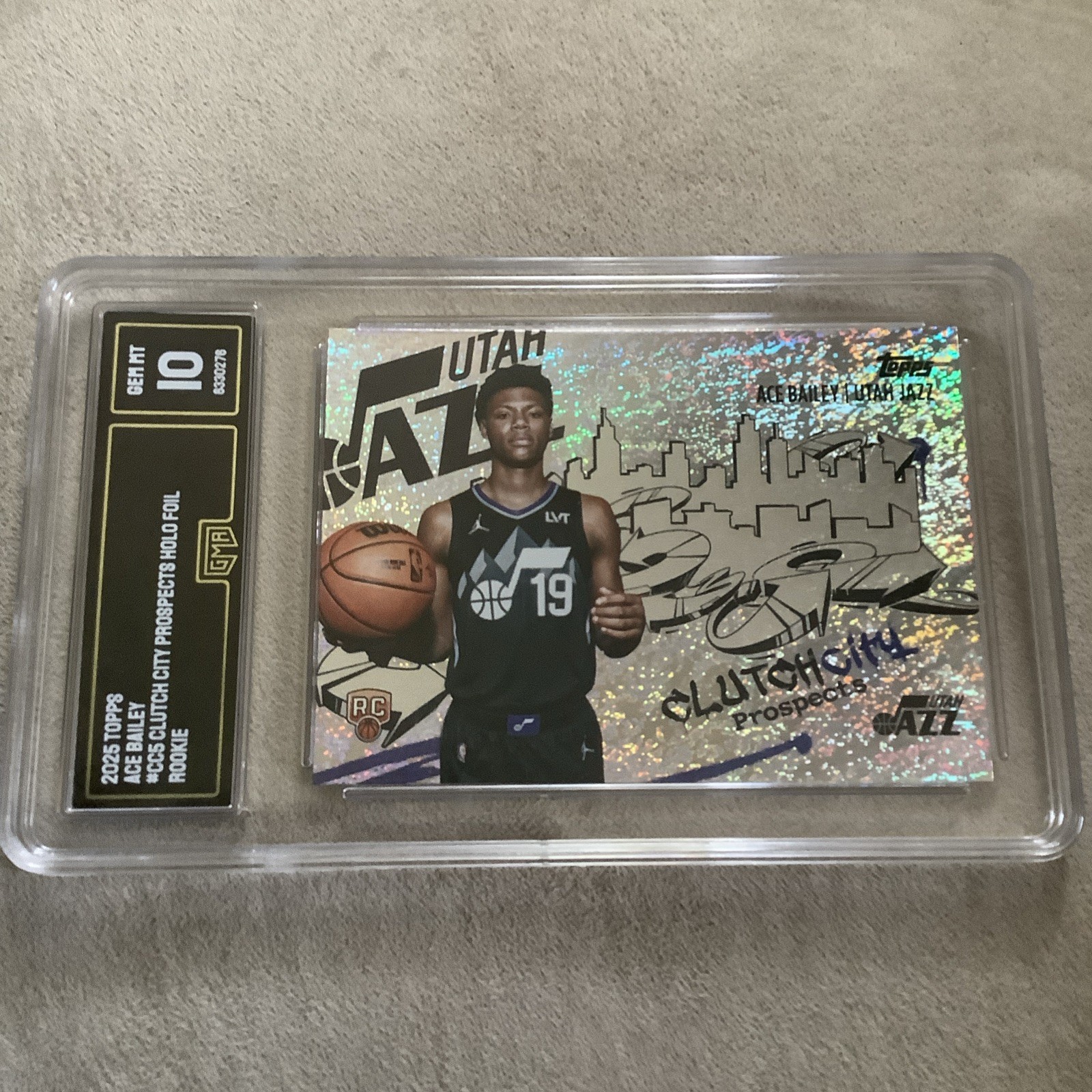 2025-26 Topps – Clutch City Prospects Ace Bailey #CC-5 Holofoil (RC)