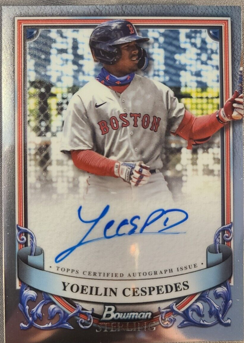 2024 bowman sterling yoeilin cespedes autograph pa-yc