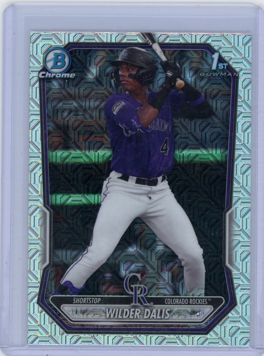 2026 Bowman Wilder Dalis Colorado Rockies⚾1st Bowman⚾ Chrome Mojo Refractor