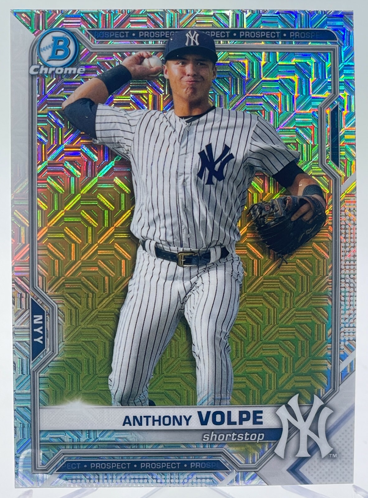 Anthony Volpe 2021 Bowman Chrome Mojo Refractor Prospect Rookie YANKEES QTY.