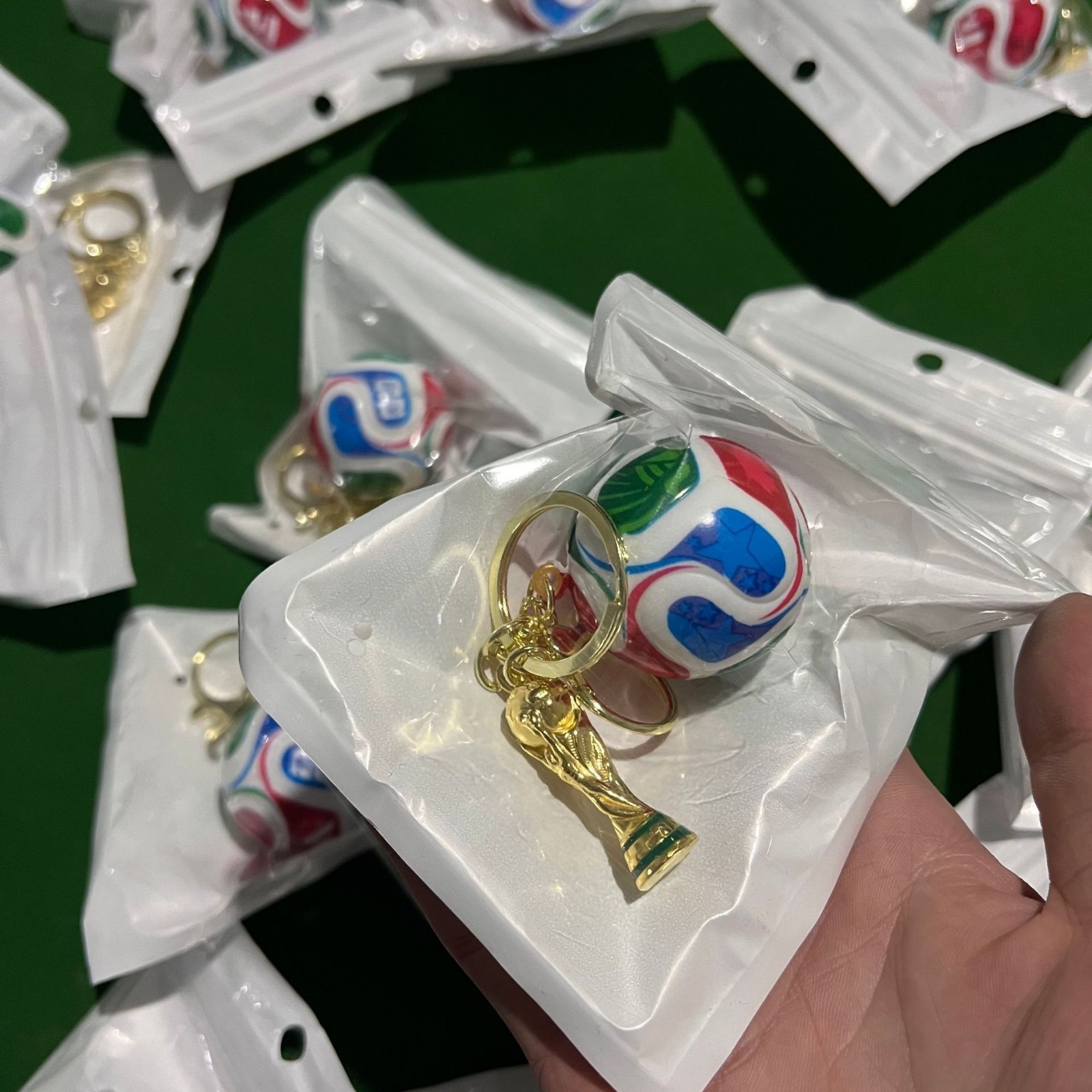 FIFA World Cup 2026 Keychain Soccer Ball and Trophy Pendant Collection Gift