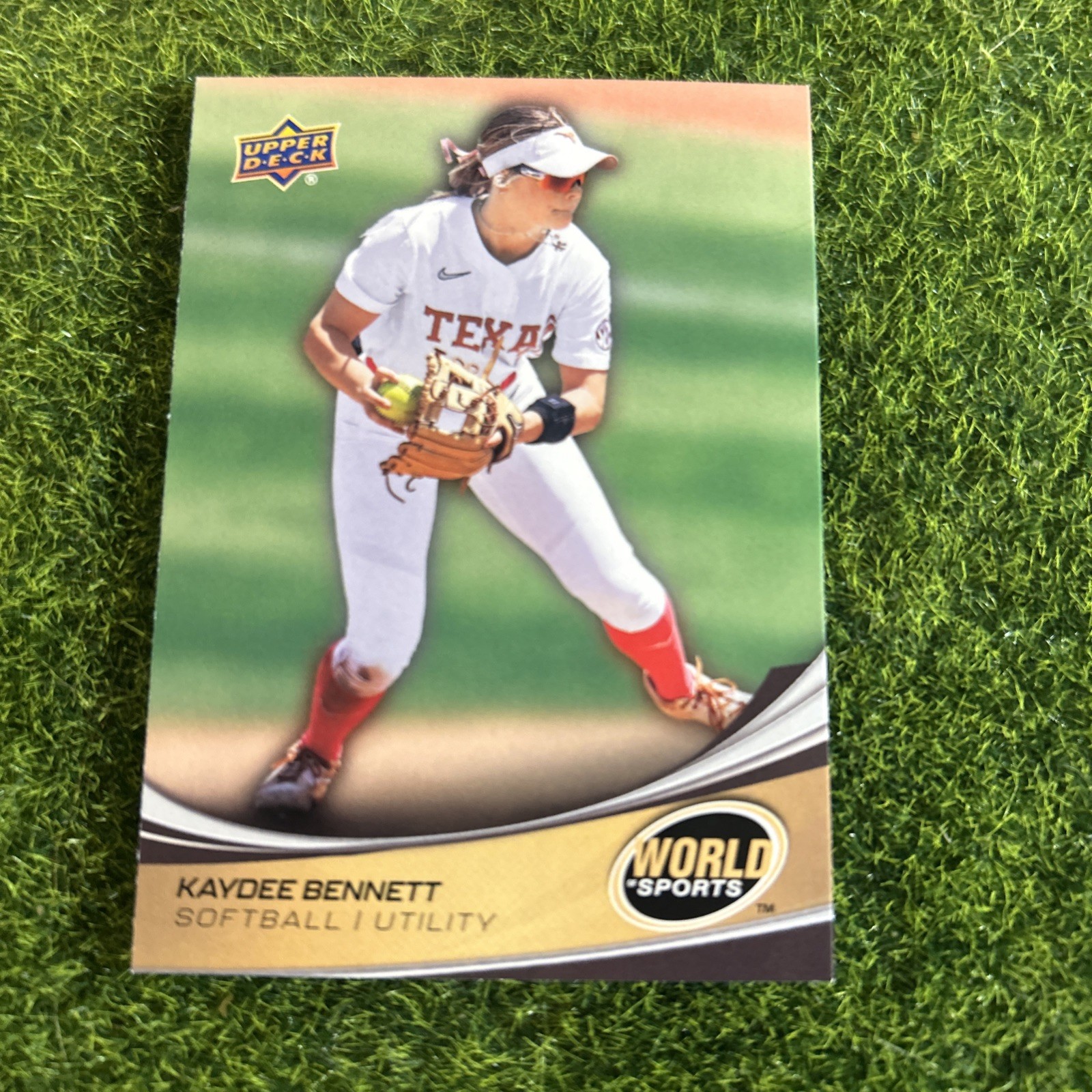 Kaydee Bennett 2025 UD World of Sports Vol 2 #112 Texas Longhorns RC W1