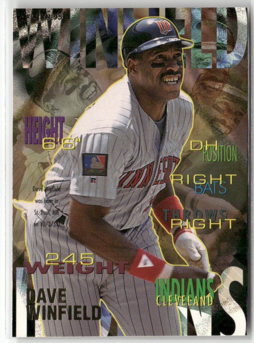 1995 FLEER #151 DAVE WINFIELD CLEVELAND INDIANS