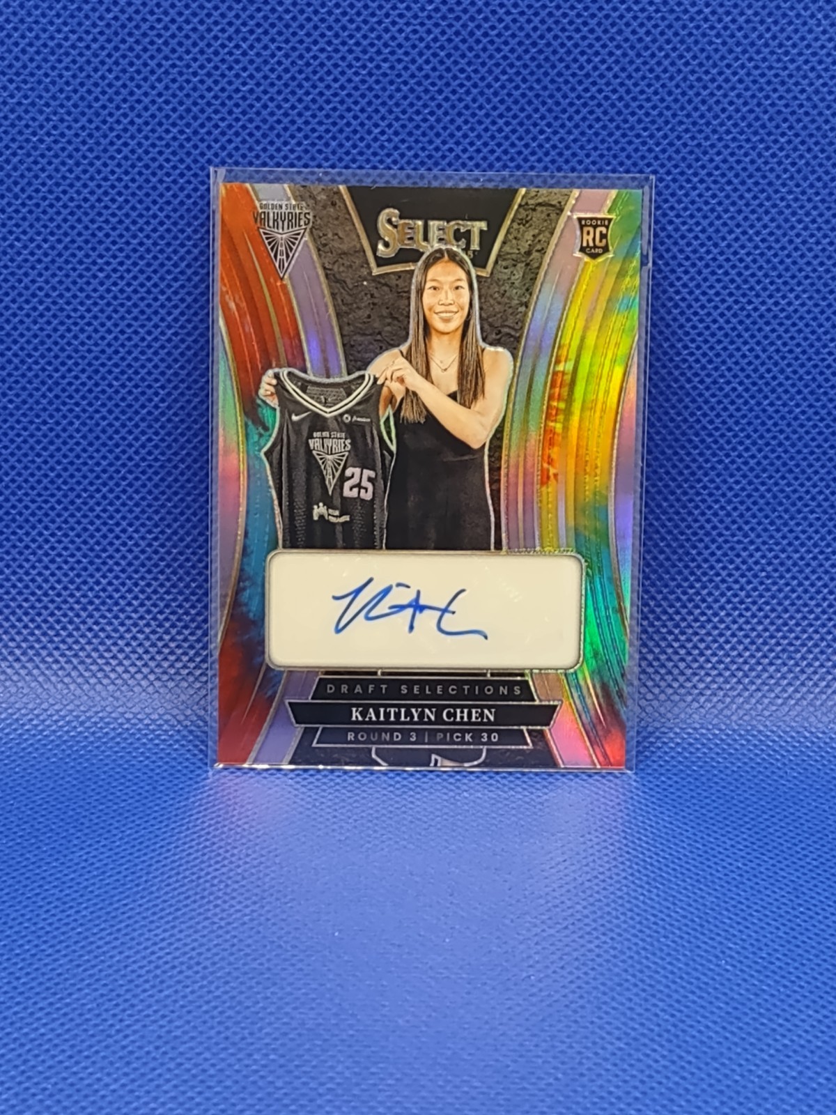 2025 WNBA Select Kaitlyn Chen RC Tie-Dye Draft Selections Auto /25