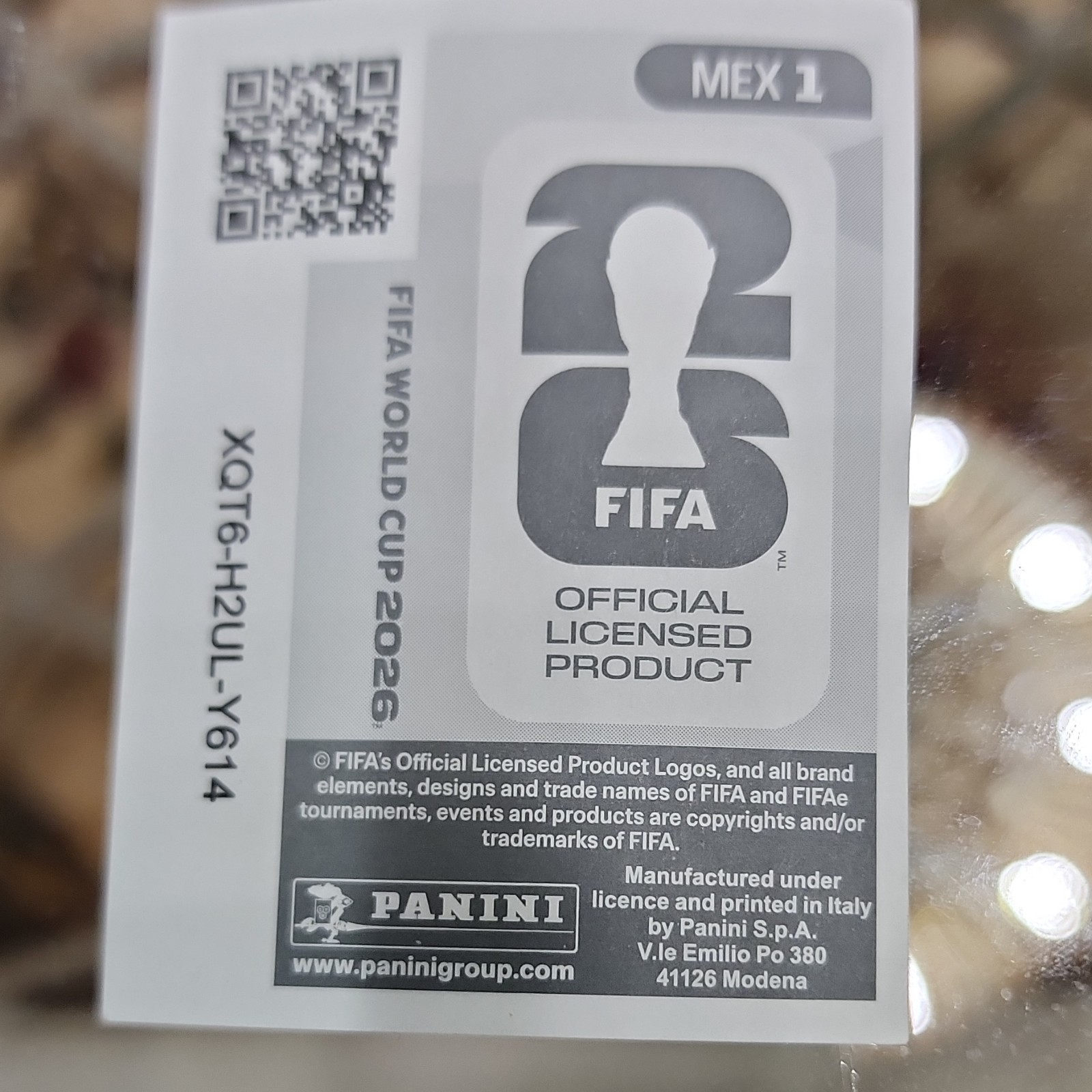 Panini FIFA World Cup 2026 Mexico MEX 1 Club Badge/Logo Hologram Sticker