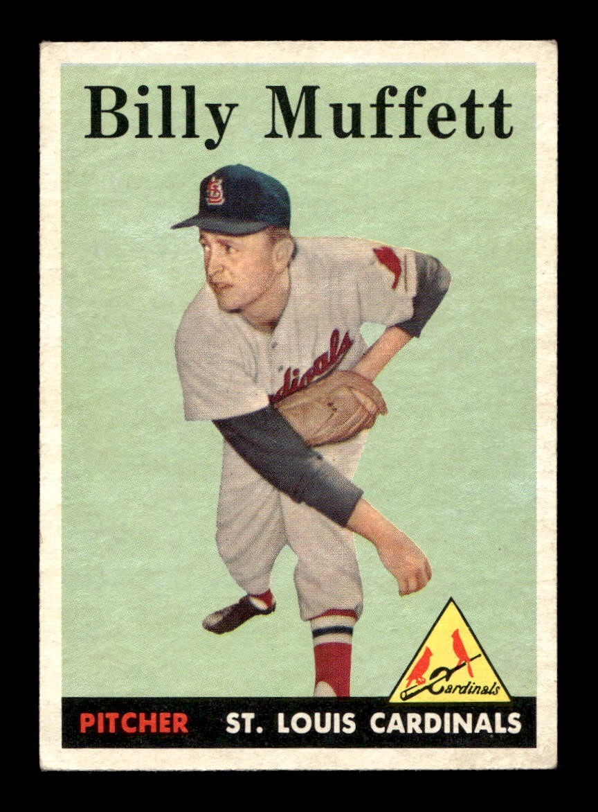 1958 Topps #143 Billy Muffett Cardinals VG-EX+ *w8