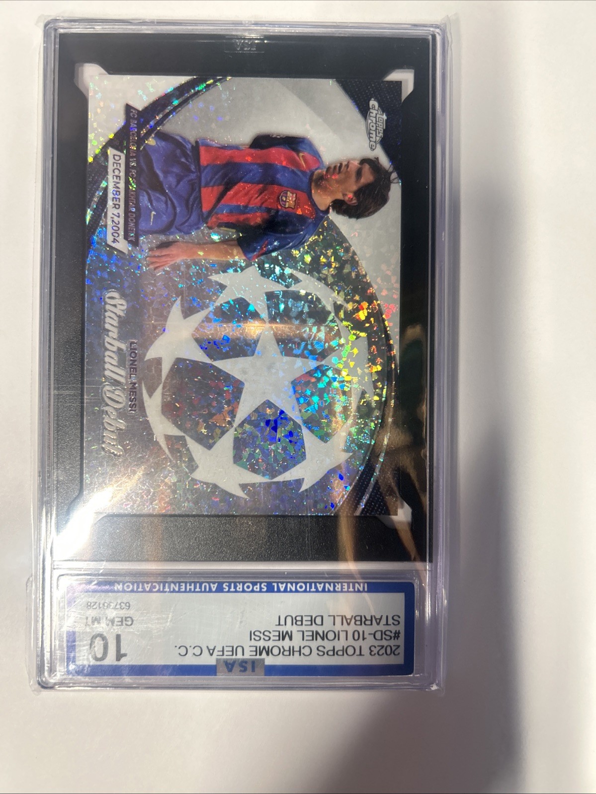 2023-24 Topps Chrome UEFA Club Competitions -Starball Debuts Lionel Messi #SD-10