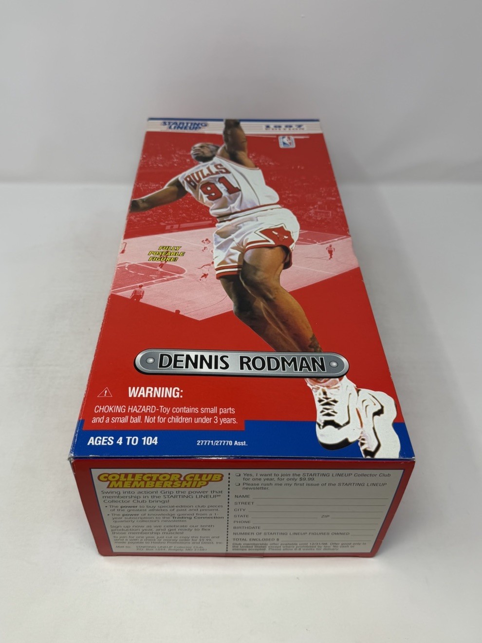 1997 Dennis Rodman Chicago Bulls NBA 12” Poseable Starting Lineup Action Figure