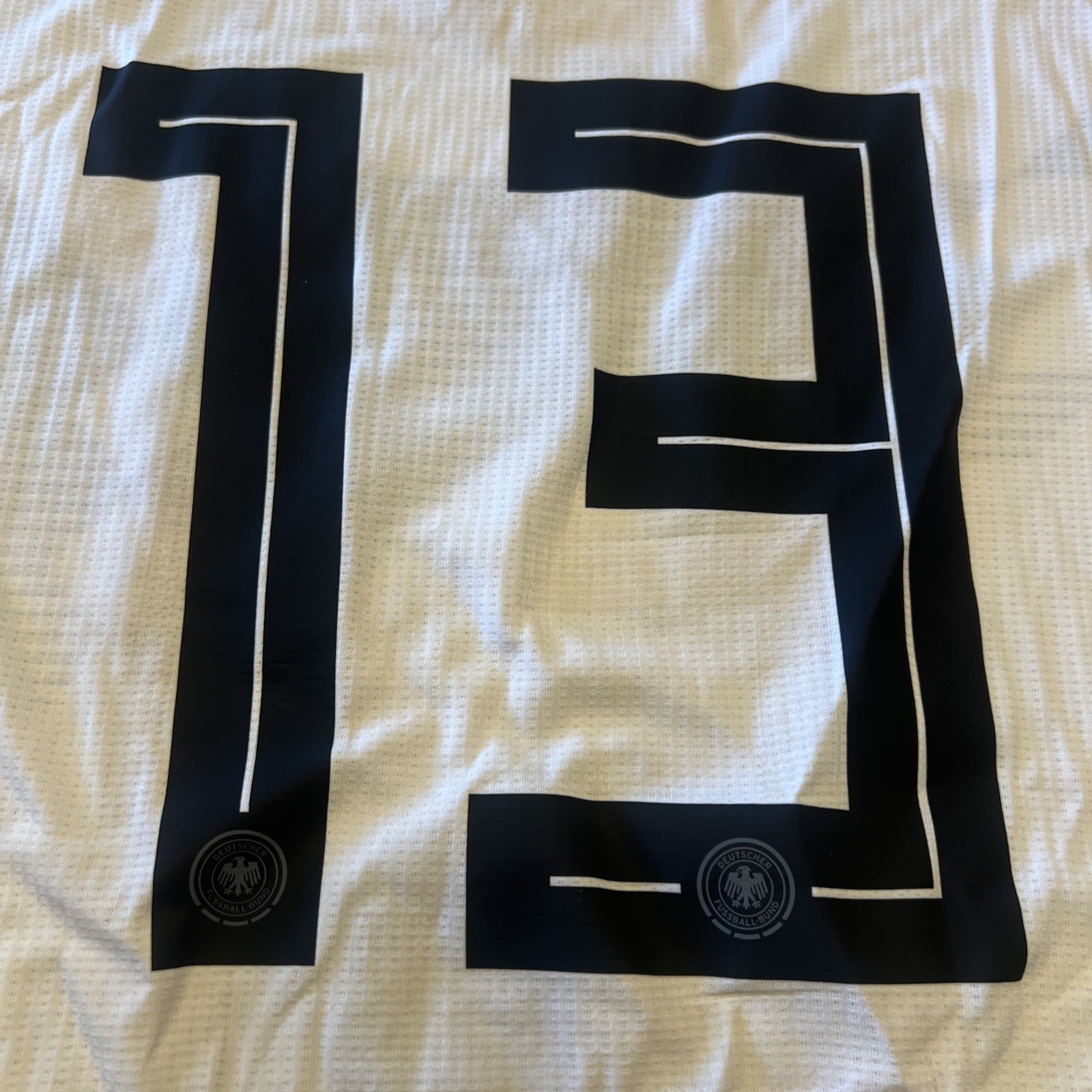 Germany 2018 Home Jersey #13 MULLER Adidas White Shirt Size L Soccer Football