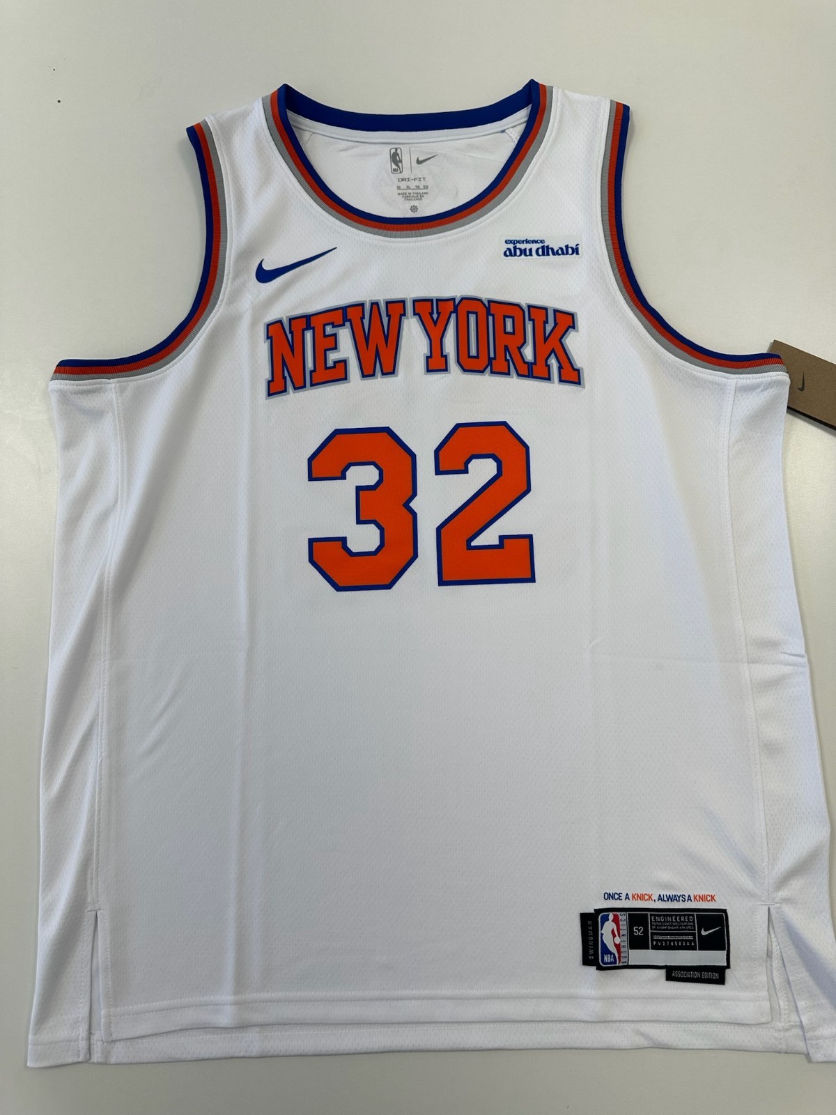 Karl Anthony Towns New York Knicks NBA Finals Association Edition Size XL Jersey