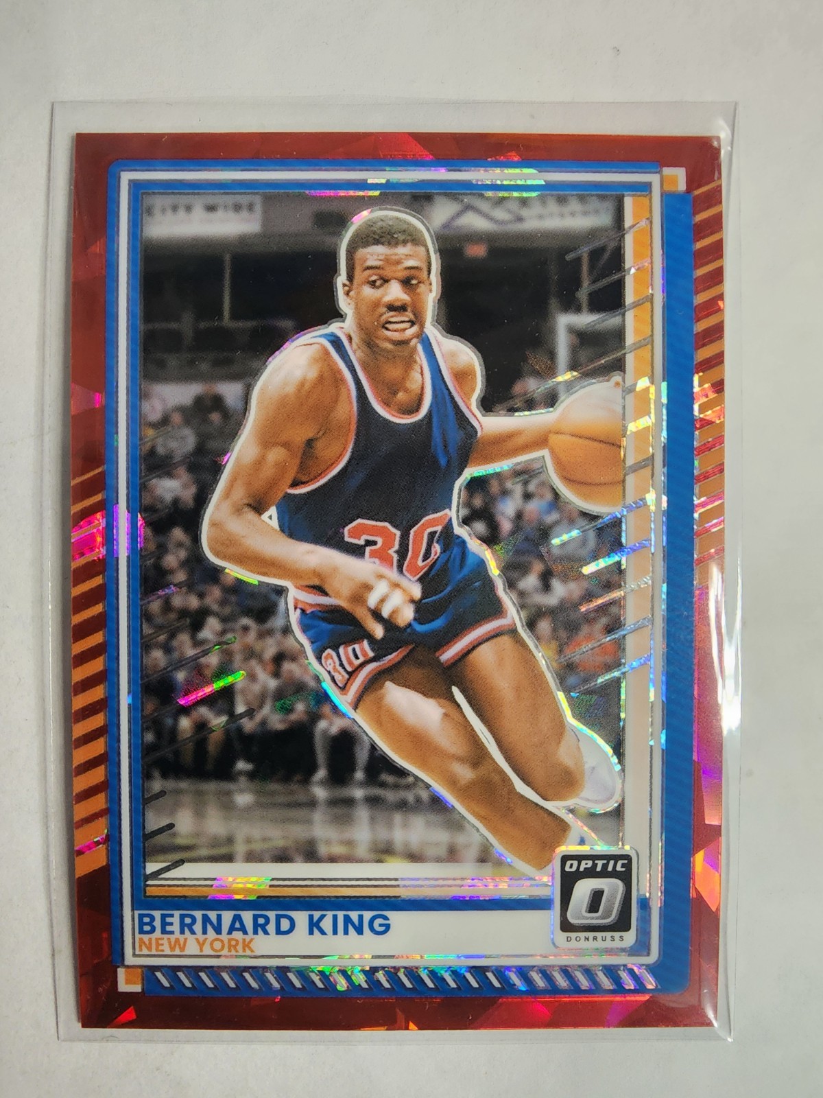 2025-26 Panini Donruss – Bernard King #147 Optic Red Cracked Ice Prizm