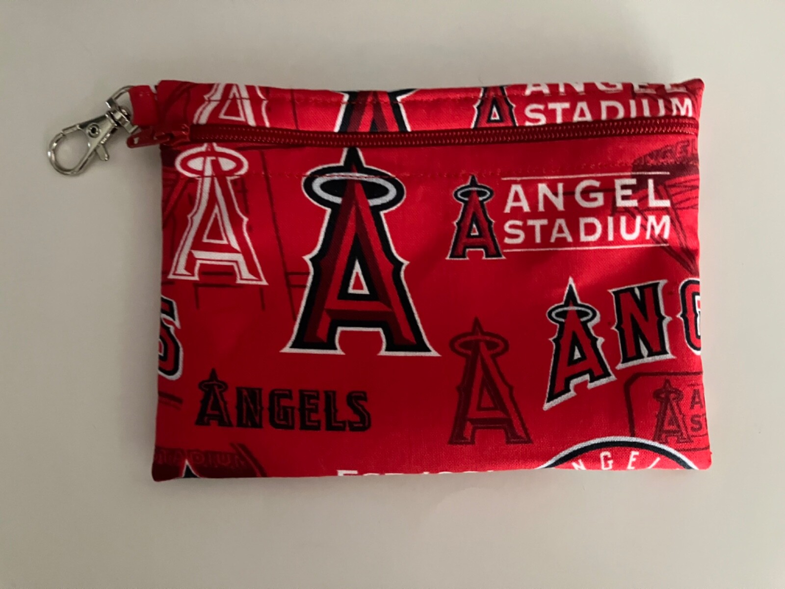 Los Angeles Angels logo small zippered bag