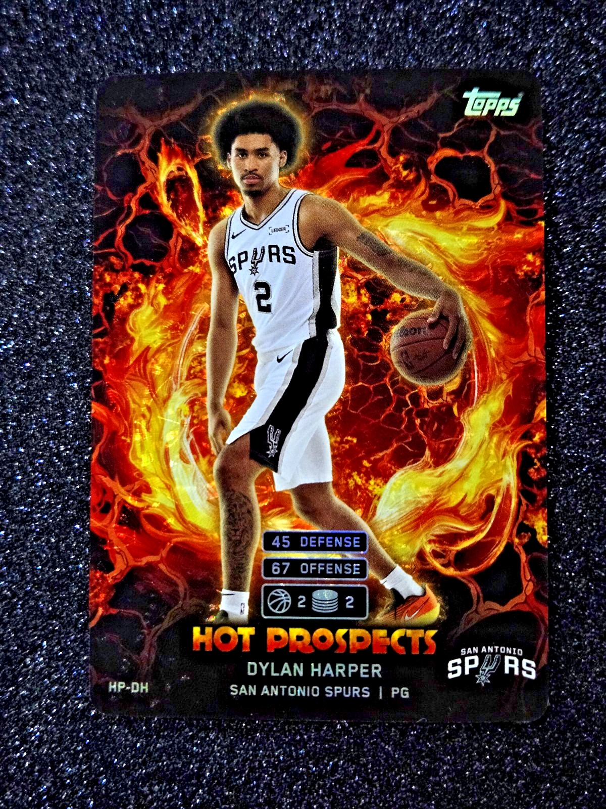 2025 Topps Match Attax Dylan Harper RC Rookie Holofoil MINT #HP-DH 🔥🔥