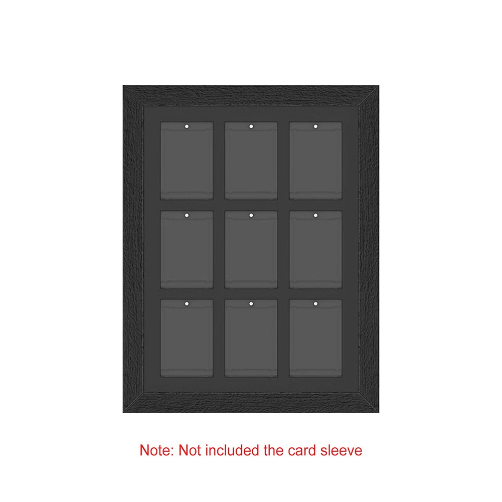 9-Grids Trading Card Display Frame,Wall Mount Baseball Trading Card Display Case