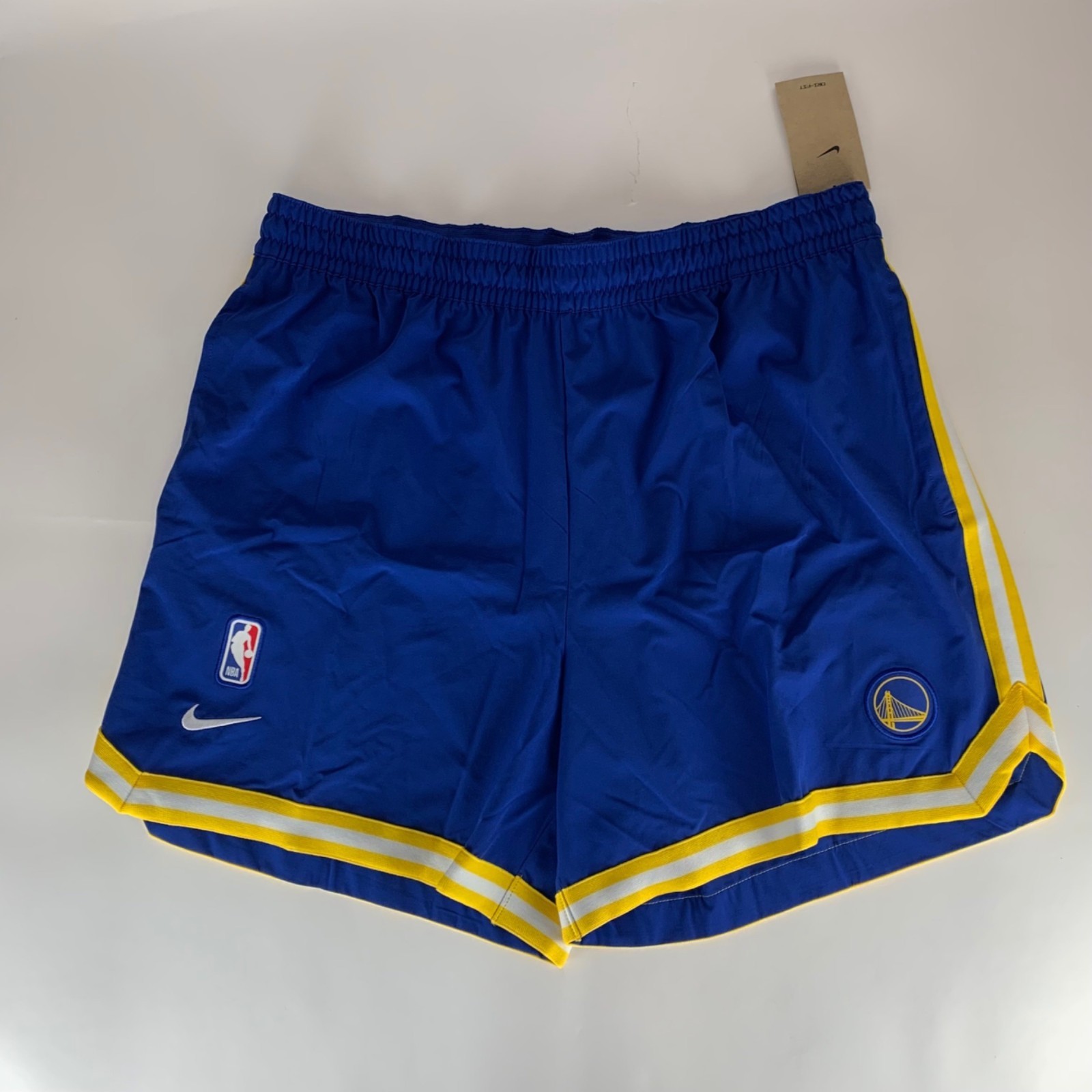 Golden State Warriors NBA Blue Nike Basketball Shorts Mens 2XL XXL New