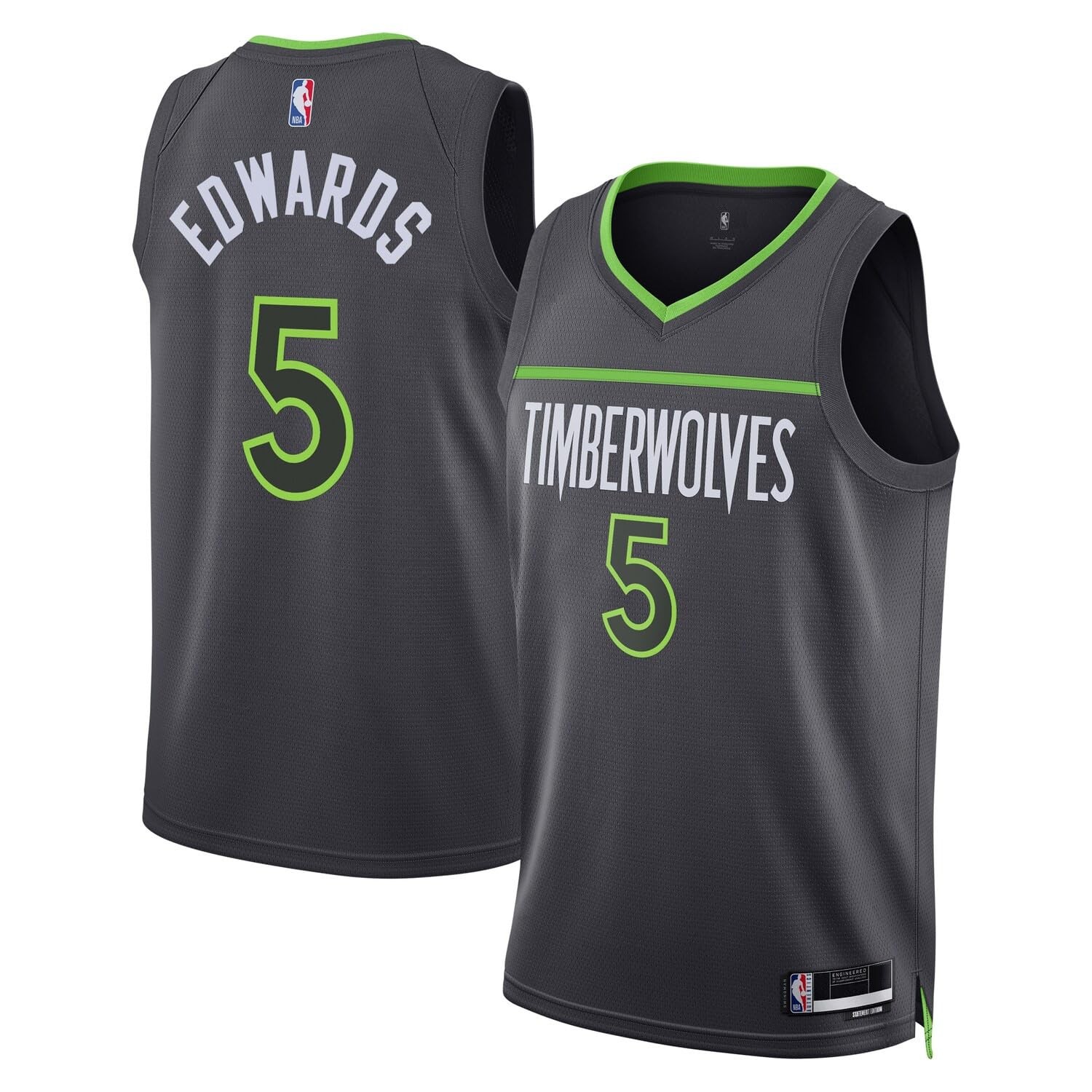 Outerstuff Anthony Edwards Minnesota Timberwolves Nba Kids Youth 8-20 Gray