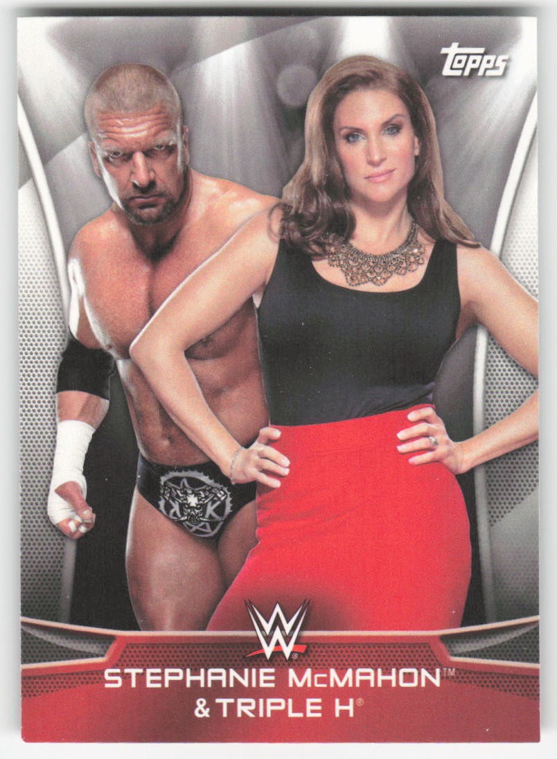2016 Topps WWE Divas Revolution Power Couples Stephanie McMahon Triple H #2