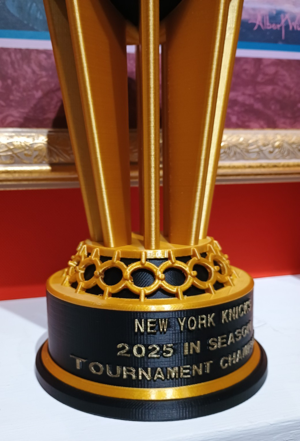 KNICK-2025 IN-SEASON Emirates NBA tournament championship trophy