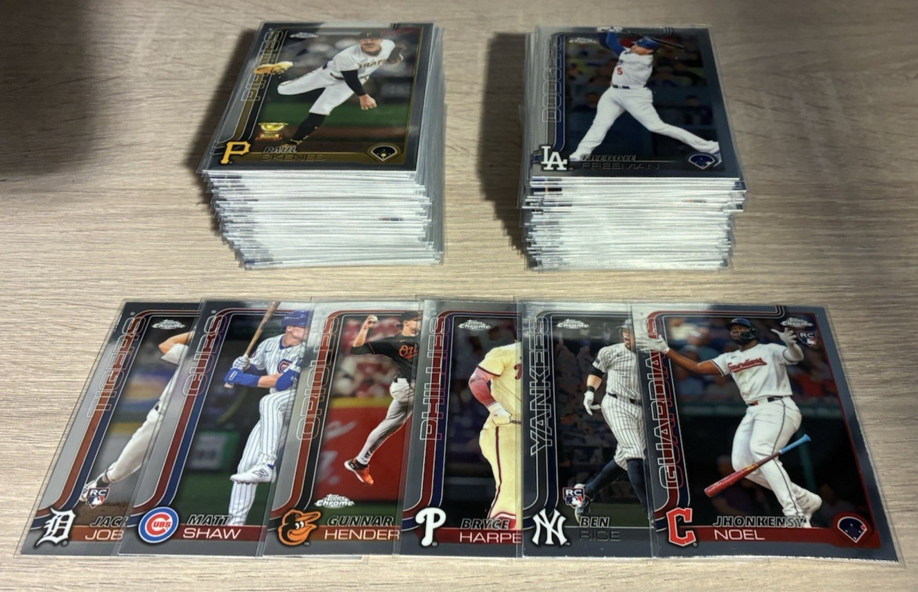 2025 Topps Chrome Base #1-300 YOU PICK – Rookies RC & Vets COMPLETE YOUR SET
