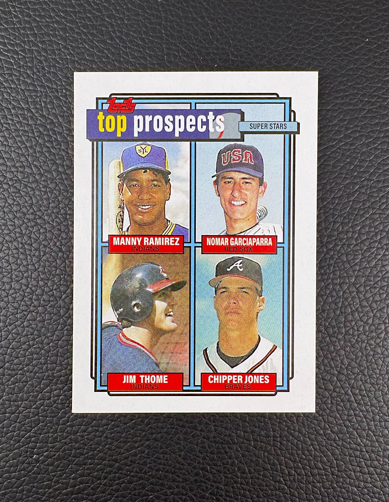 1992 Chipper Jones, Nomar Garciaparra, Manny Ramirez Jim Thome Dream Rookie Card
