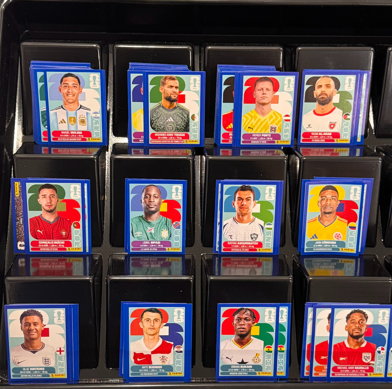 2026 Panini FIFA World Cup Sticker Blue Parallel Complete Lot Group J K L