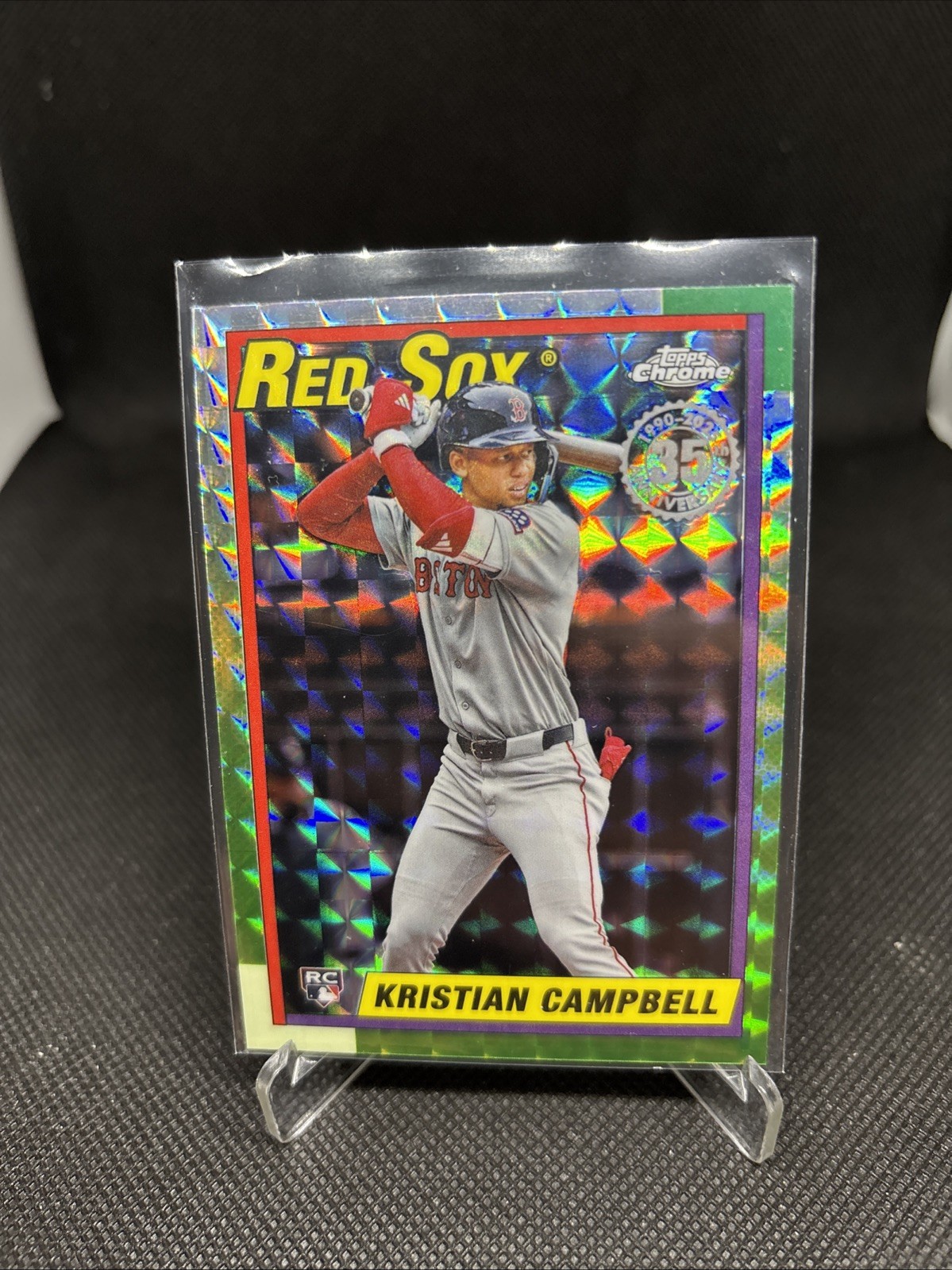 2025 Topps Chrome Update Kristian Campbell 1990 RC Geometric Refractor #90CU-19