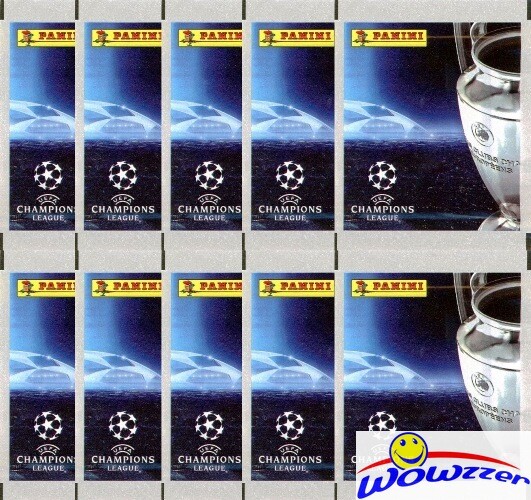 (10) 2008/09 Panini Champions League Stickers Factory Sealed Packs-50 Stickers!