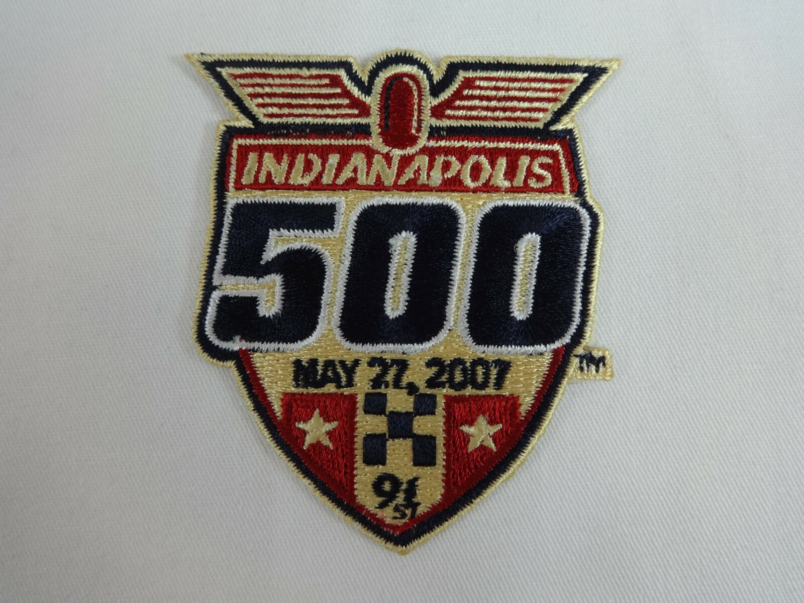 2007 91st Indianapolis 500 Event Collector Patch Indy 500 IndyCar