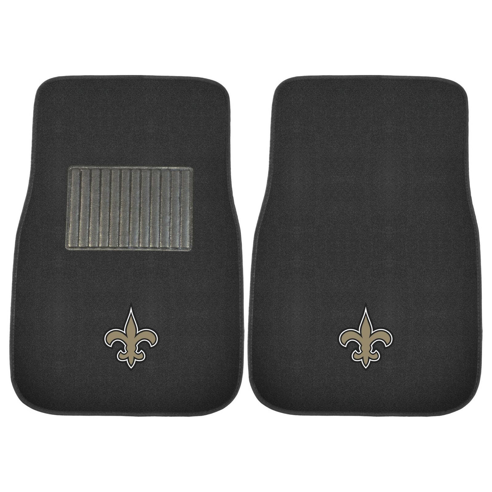4PC NFL New Orleans Saints Car Truck Black All Weather Carpet Floor Mats Set