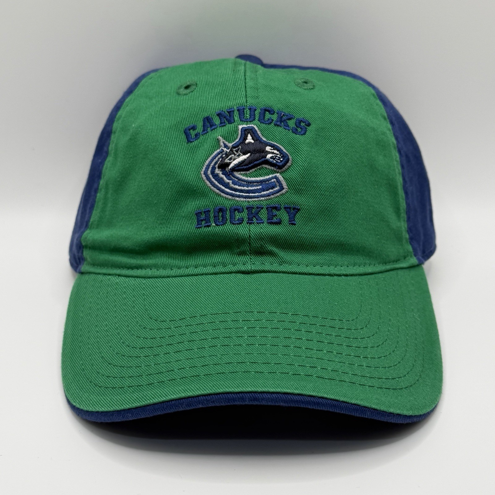 Vancouver Canucks NHL Reebok Dad Hat Adjustable Green Blue OSFA Cap New