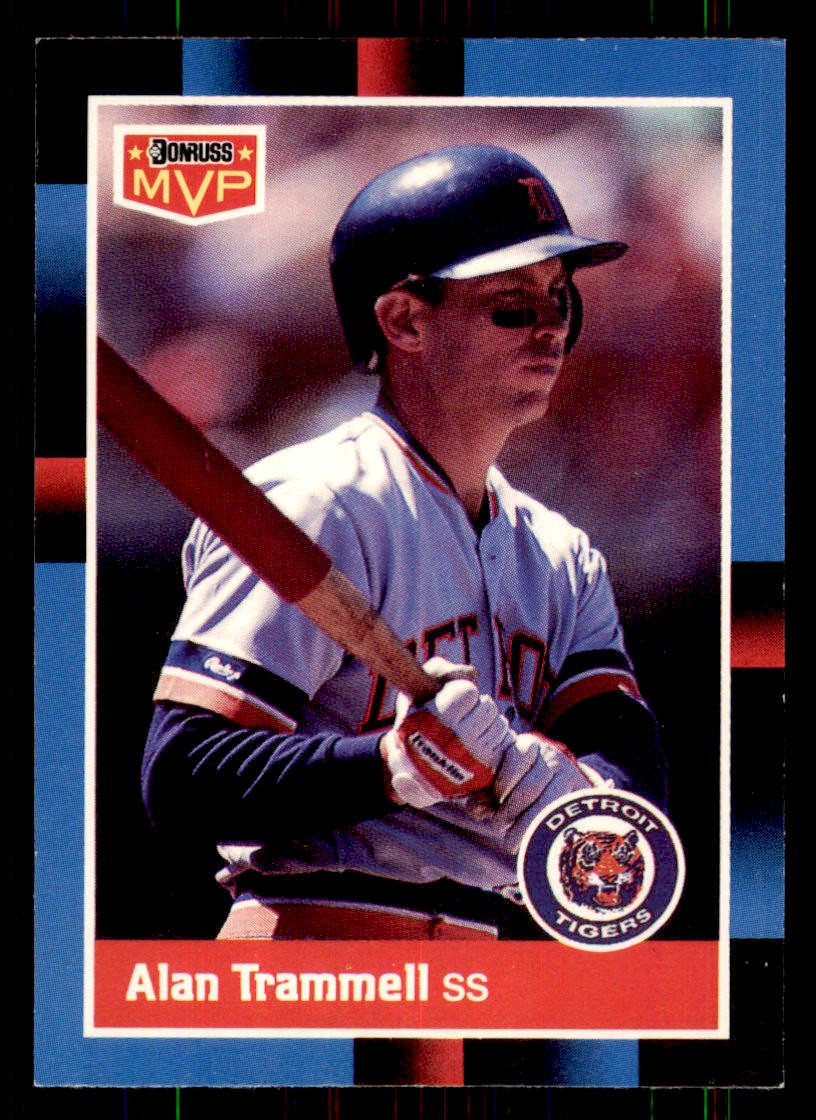 1988 Donruss #BC-11 Alan Trammell Bonus MVPs Detroit Tigers