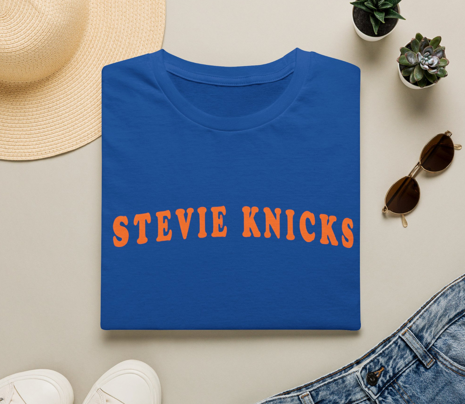 New Stevie Knicks Shirt – Taylor Tees – Blue and Orange