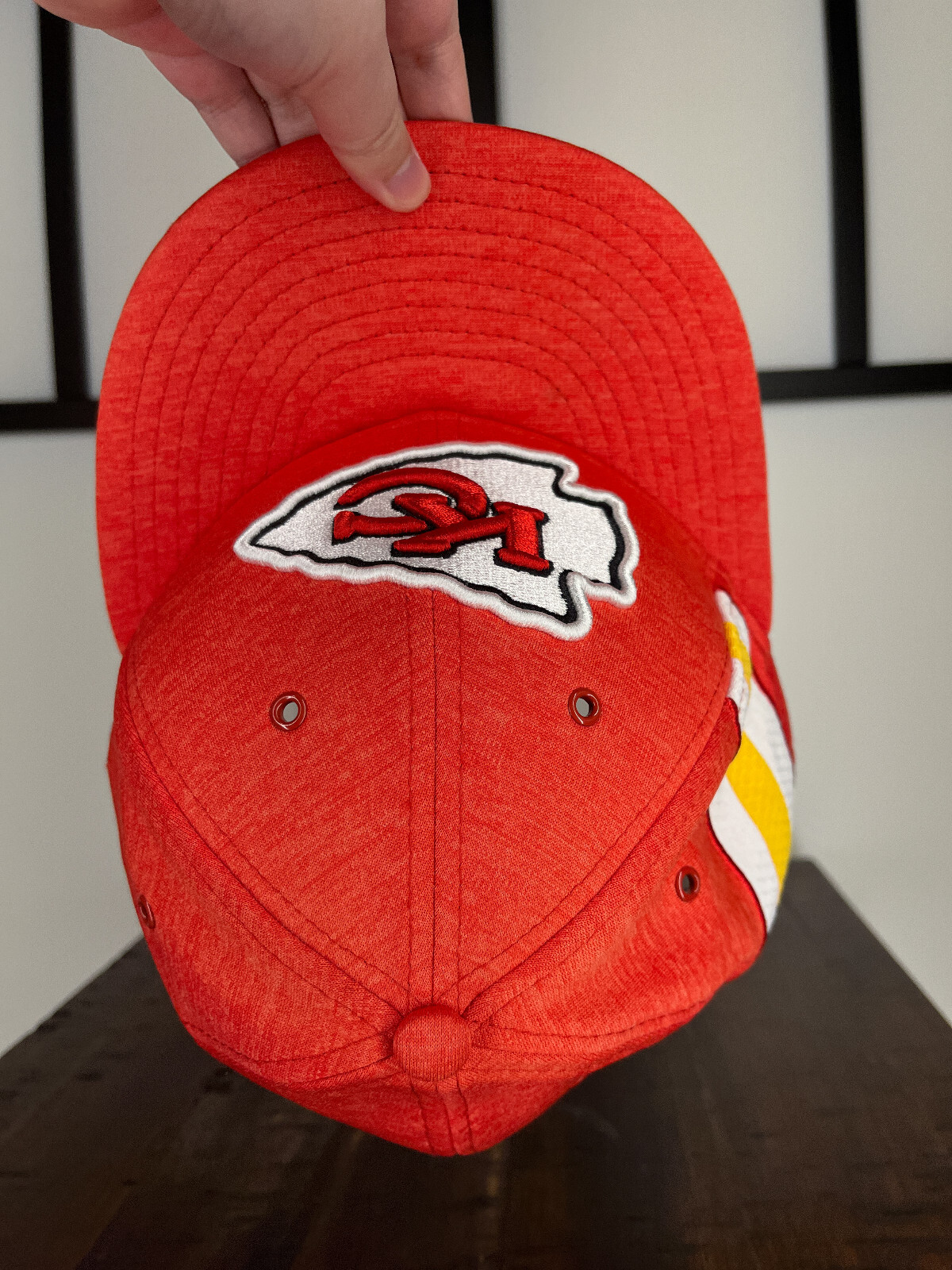 Kansas City Chiefs Hat Cap Fitted Adult 7 Red Polyester AFC West New Era 59Fifty