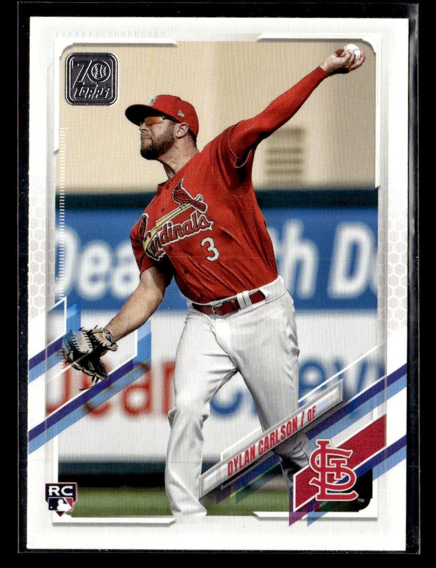 2021 Topps #285 Dylan Carlson Factory Set Bonus: Rookie Image Variation card