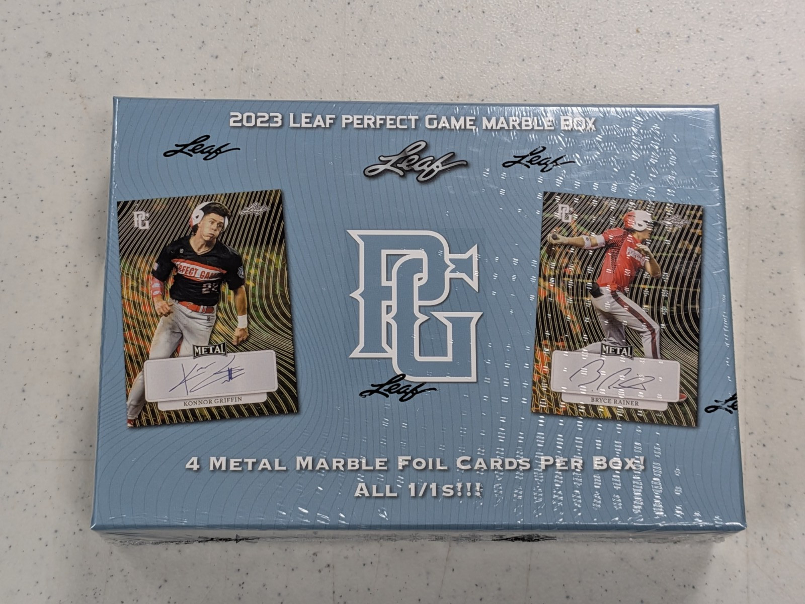 2023 LEAF PERFECT GAME BASEBALL MARBLE Hobby BOX 4 1/1 Metal Autographs