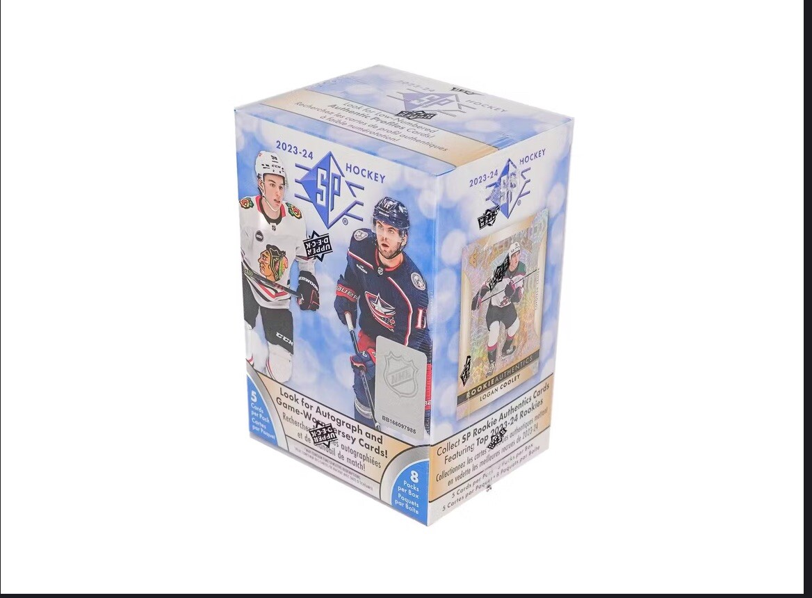 NEW! 2023-24 Upper Deck SP Hockey 8-Pack Blaster Box