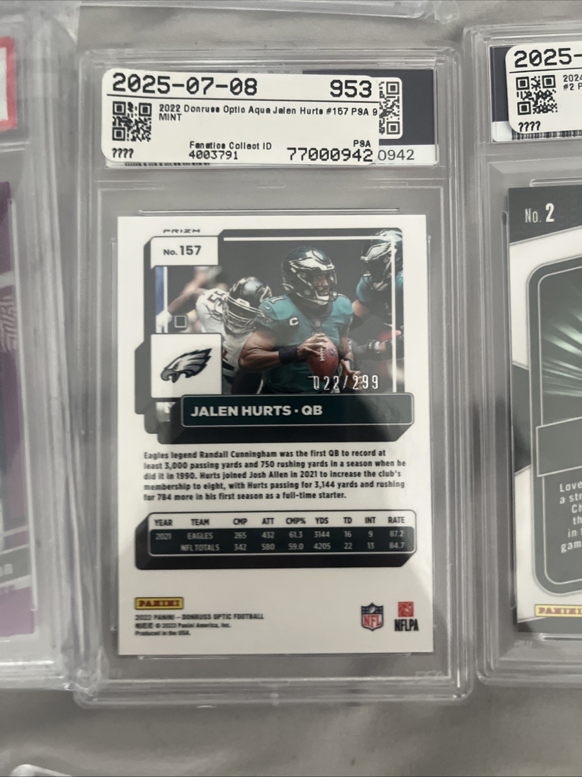 21 PSA Graded Lot Football With PSA 8,9 And 10