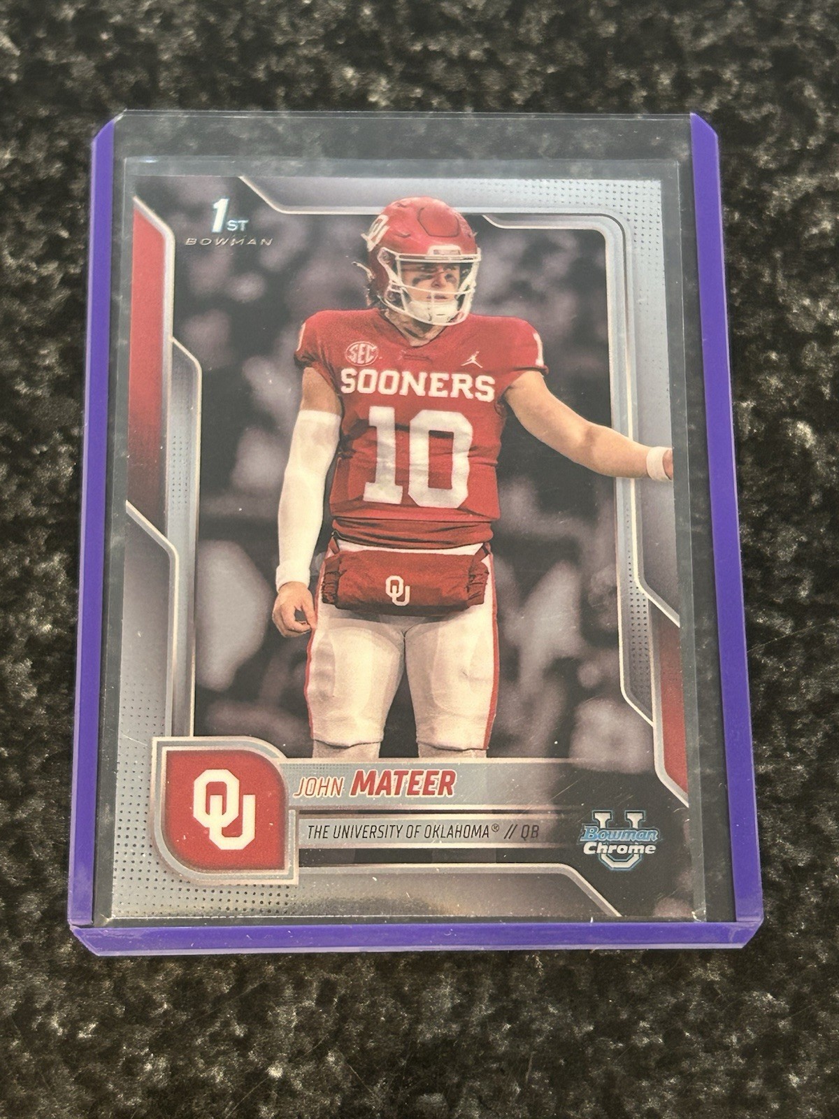 2025 Bowman University Chrome #1 John Mateer D1