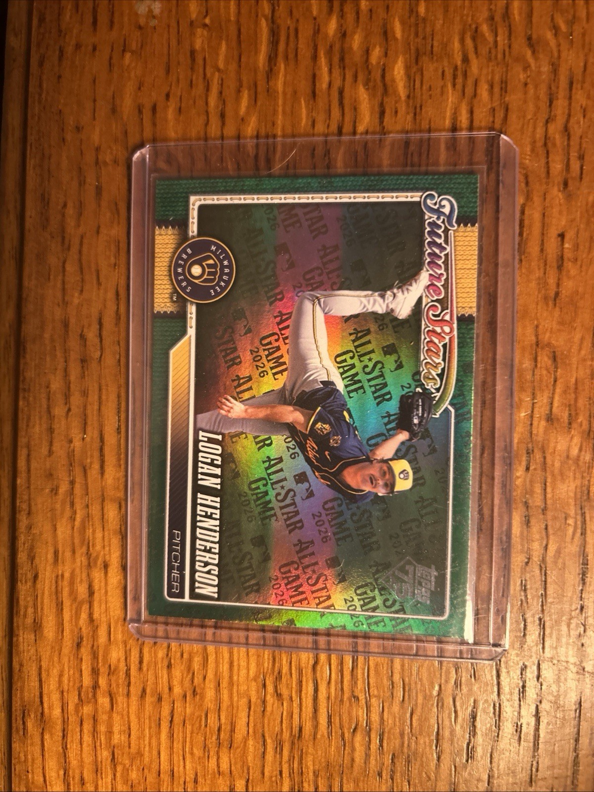 2026 Topps Series 2 All-Star Logan Henderson Green Chrome Future Stars /99 RC