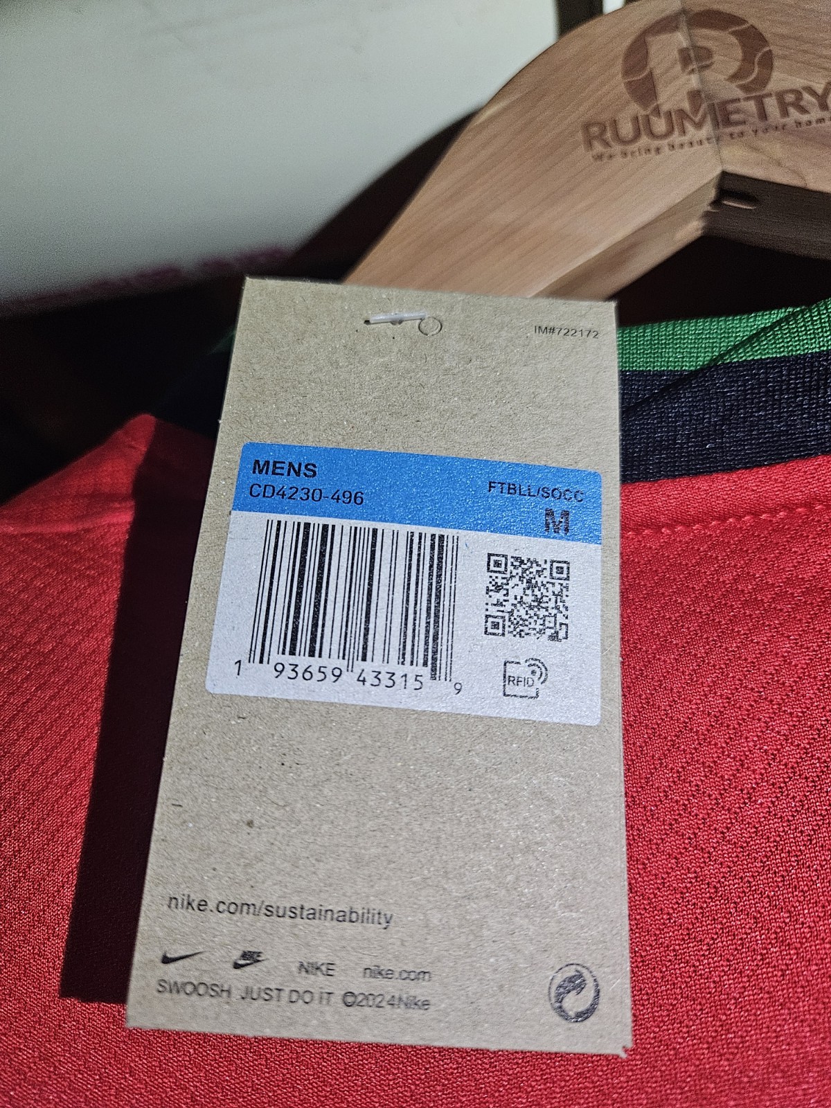 Portugal 2024 Nike Home Football Shirt Soccer Jersey Size M Men C. Ronaldo 7